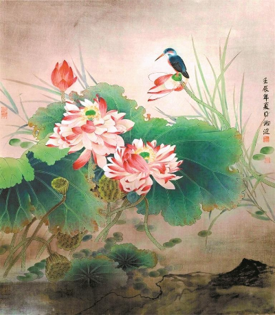 来海上世界品赏陈湘波花鸟画作品 来海上世界品赏陈湘波花鸟画作品